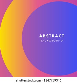 Abstract background with flat dynamic ultra violet circle design. Modern purple colored memphis for covers, placards, posters, flyers and banner designs. Vector illustration