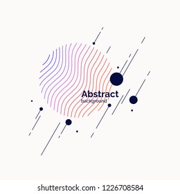 Antecedentes abstractos en un estilo plano y minimalista. Ilustración del vector