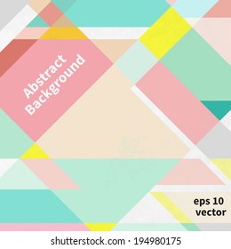 Abstract background, flat stickers, vector illustration