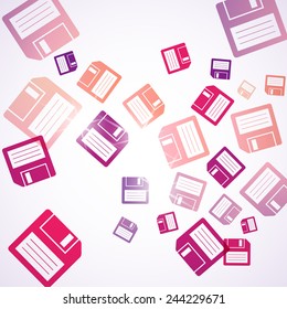 abstract background: floppy