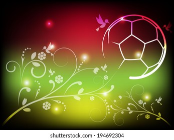Abstract Background Flora And Soccer