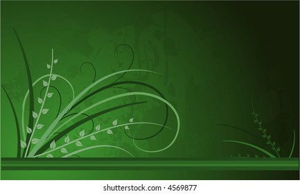 Abstract background with floral
