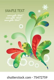 Abstract background of floral