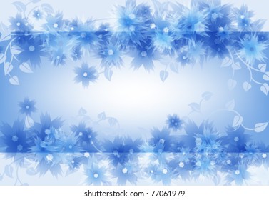 abstract background with floral elements