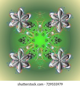 Abstract background with Floral Elements. Vector illustration. Vector winter pattern. Design on background.