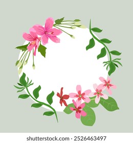 fundo abstrato Quadro floral com flores desenhadas à mão. Ilustração vetorial. EPS10 Ilustração vetorial para seu design. 