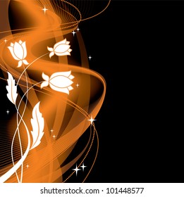 Abstract Background. Floral Illustration. Eps10.