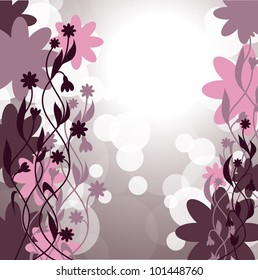 Abstract Background. Floral Illustration. Eps10.