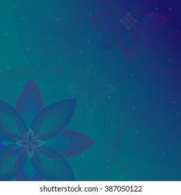 Abstract background with floral motif - vector, EPS10