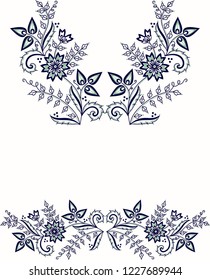 abstract background. Floral pattern vector art