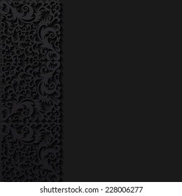 Abstract background with floral pattern. Vector illustration 