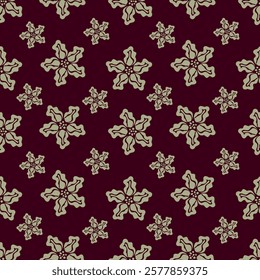 abstract background floral pattern work, suitable for fabric printing, mixed flowers