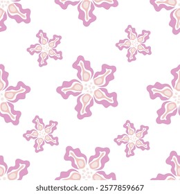 abstract background floral pattern work, suitable for fabric printing, mixed flowers