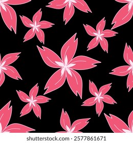 abstract background floral pattern work, suitable for fabric printing, mixed flowers