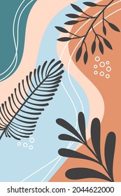 vector de fondo abstracto de impresión floral, puede utilizarse para historias sociales de medios, fuentes y más