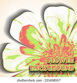 Abstract background with floral shapes. Colorful texture for variety of design usages.