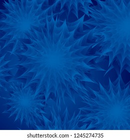 Abstract background with floral texture in dark blue colors  for perfume or cosmetic or for congratulation or invitation of  holiday or for package