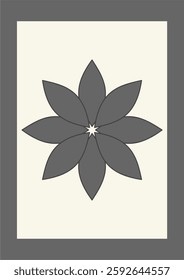 Abstract background with a floral theme. Floral wall decoration