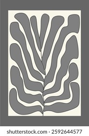 Abstract background with a floral theme. Floral wall decoration
