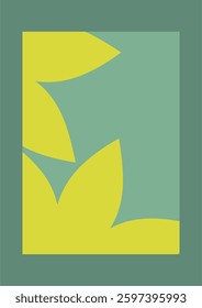 Abstract background with floral theme. Wall decoration, poster, flyer, leaf design.