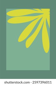 Abstract background with floral theme. Wall decoration, poster, flyer, leaf design.