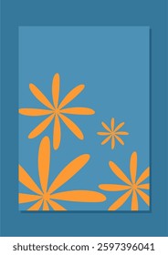 Abstract background with floral theme. Wall decoration, poster, flyer, leaf design.