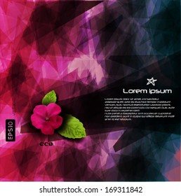Abstract background with flower