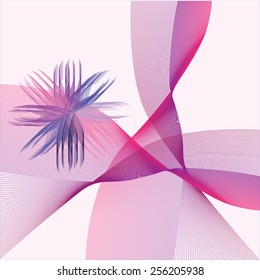 Abstract background with flower