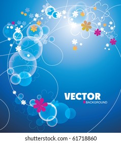 abstract background with  flower