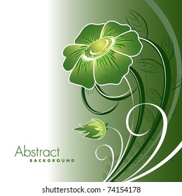 Abstract Background. Flower.