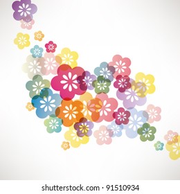 abstract background with flower