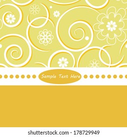 abstract background with flower curls