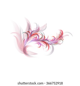 Abstract background with flower and design elements, vector