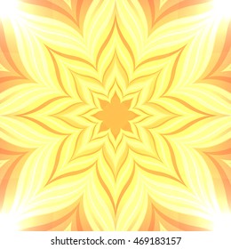 Abstract background with flower. Fiery flower.