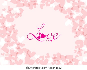 abstract background with flower illustration
