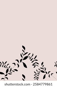 Abstract background flower leaves vector
