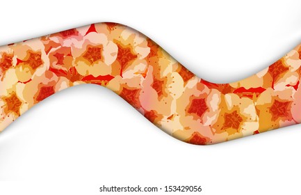 abstract background with flower pattern