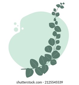 Abstract background with flower. Plant. Background, poster, banner. Vector illustration.