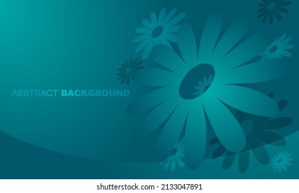 abstract background with flower shapes and gradient colors