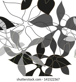 Abstract  background with flowers