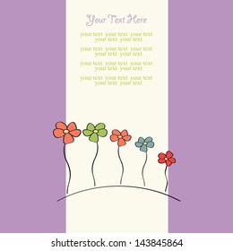 abstract background with flowers