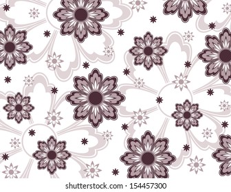 Abstract Background with Flowers.