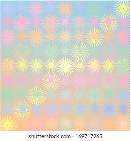 Abstract background with flowers