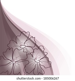 Abstract Background with Flowers.
