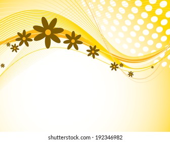 Abstract Background with Flowers.