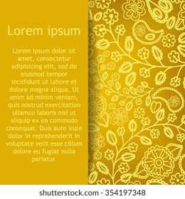 abstract background with flowers