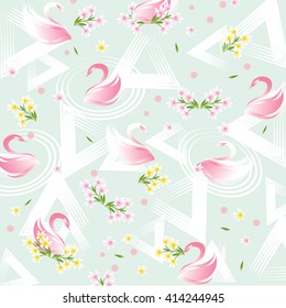 Abstract background with flowers