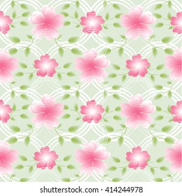 Abstract background with flowers