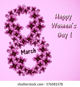 Abstract background with flowers