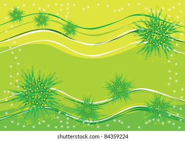 abstract background with flowers